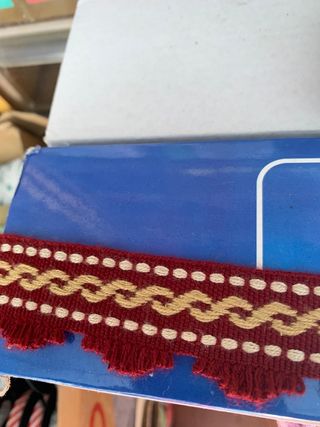 Passamaneria Ricamo Rosso Oro