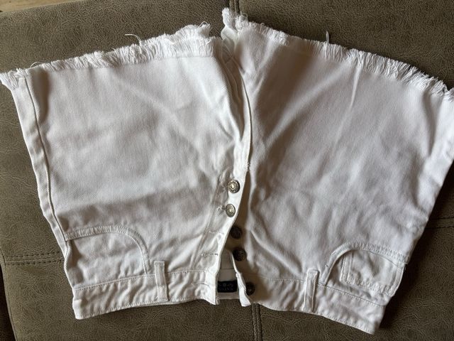 Shorts vaqueros blancos 