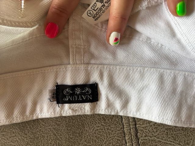 Shorts vaqueros blancos 