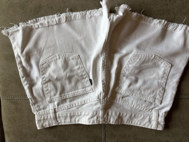 Shorts vaqueros blancos 