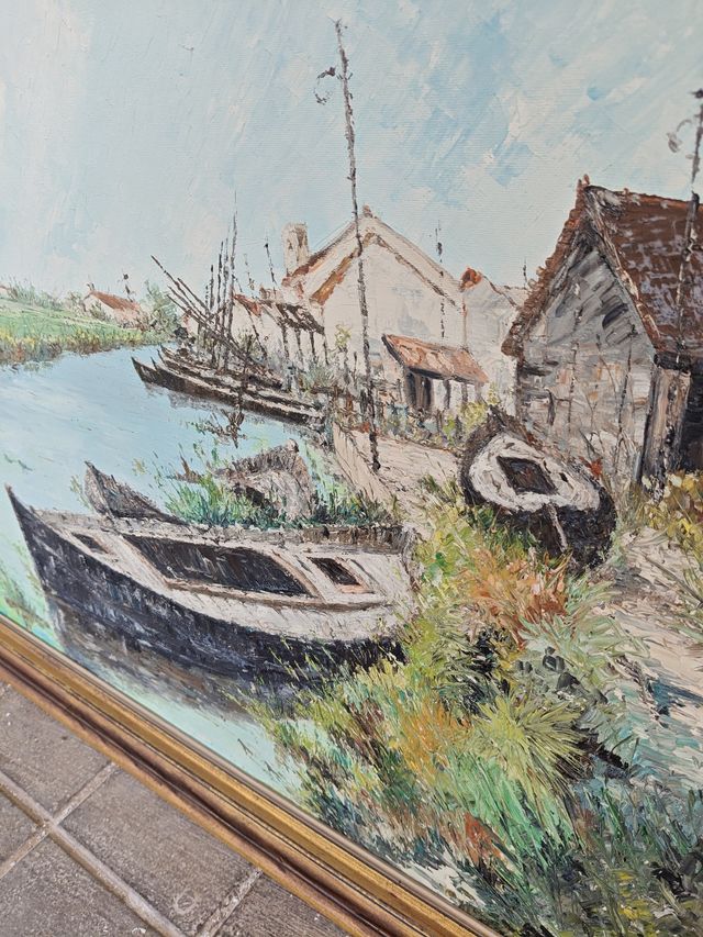 Cuadro paisaje óleo sobre lienzo