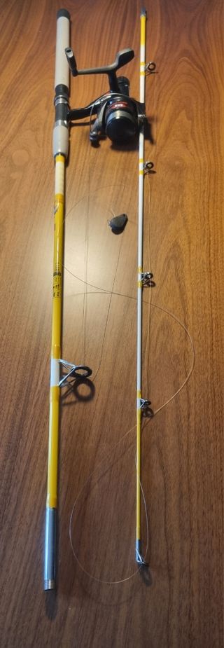 Caña y carrete pesca Decathlon