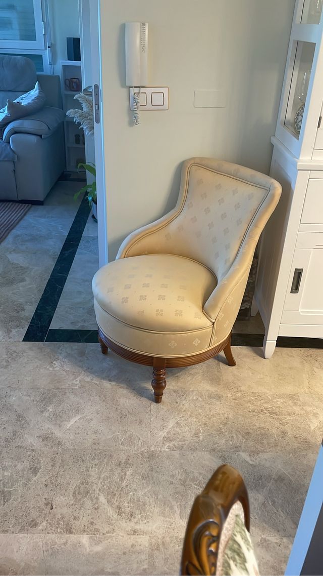 Sillón vintage beige