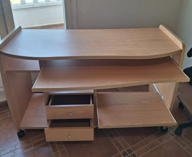 Mesa escritorio madera - beige