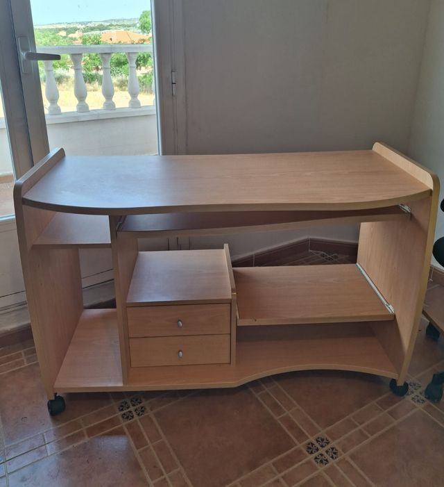 Mesa escritorio madera - beige