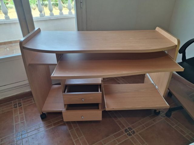 Mesa escritorio madera - beige