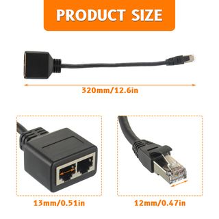 Cable divisor RJ45 Ethernet Cat 5 Cat 5e Cat 6 y 7