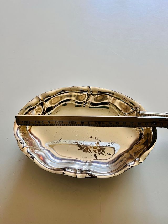 Vassoi vintage metallo set in silver plated