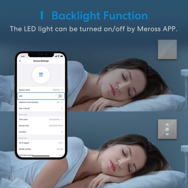 Meross MRS100 Interruptor Persiana WiFi