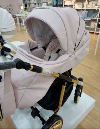 Carro Bebé Mundybebe Rosa Gold