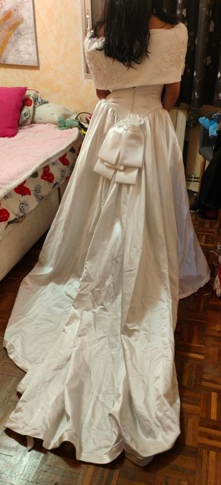 Vestido novia blanco - Talla L