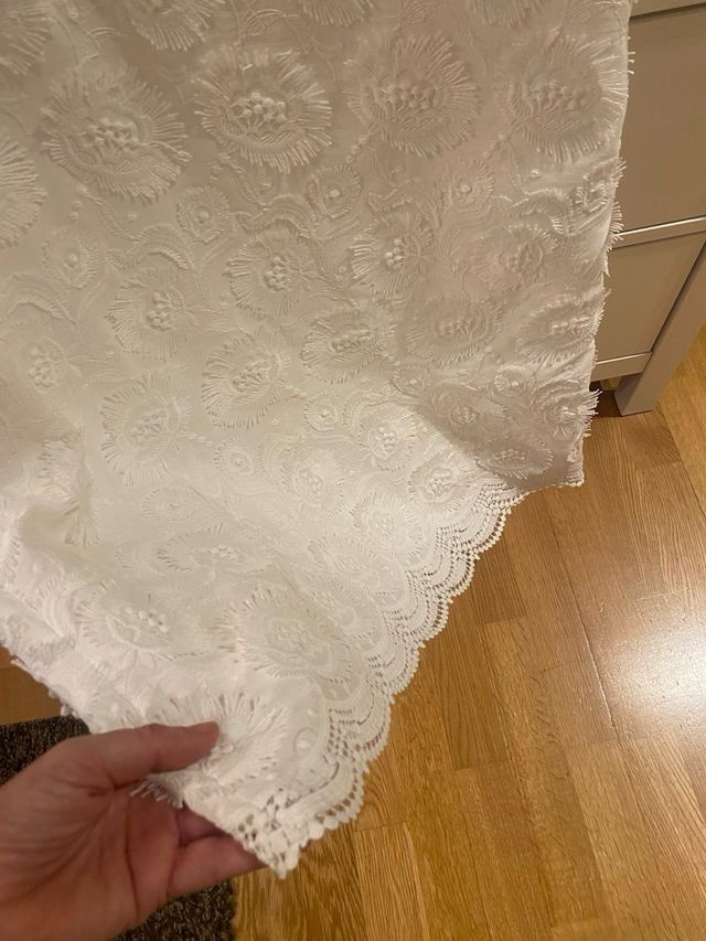 Vestido Zara blanco encaje