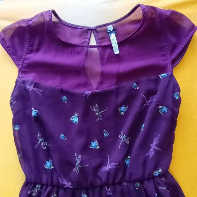 Vestido Stradivarius morado