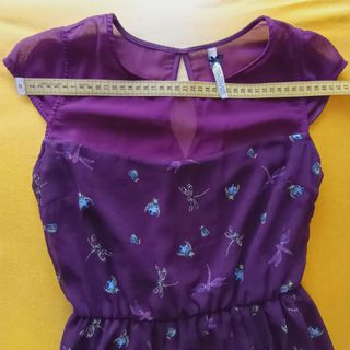Vestido Stradivarius morado