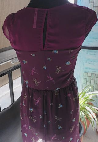 Vestido Stradivarius morado