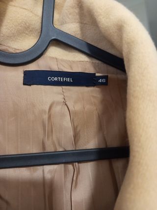 Abrigo paño Cortefiel beige