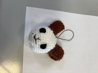 Portachiavi amigurumi agnello