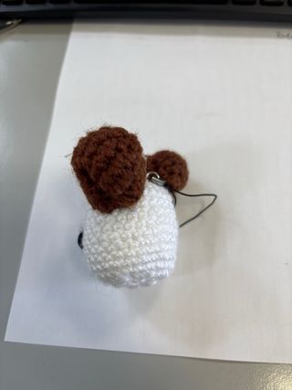 Portachiavi amigurumi agnello