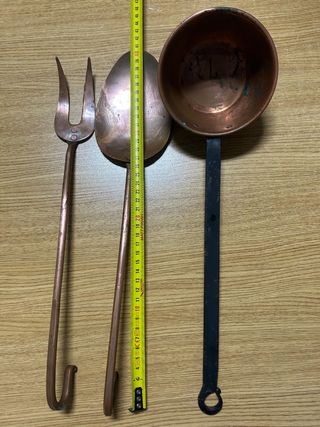 Antiguos Utensilios cocina de cobre