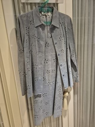 Vestido y chaqueta gris - Talla M