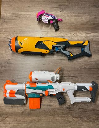 Pack 3 Pistolas NERF | Gran estado + dardos