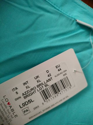 Camicione estiva LOVABLE turchese Tg L