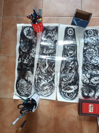 Tatuajes temporales - Brazo y pierna