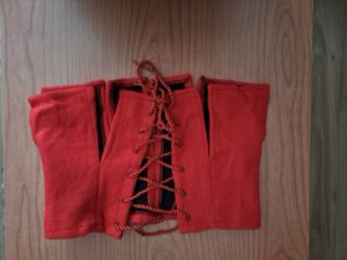 Traje jota aragonés rojo y blanco
