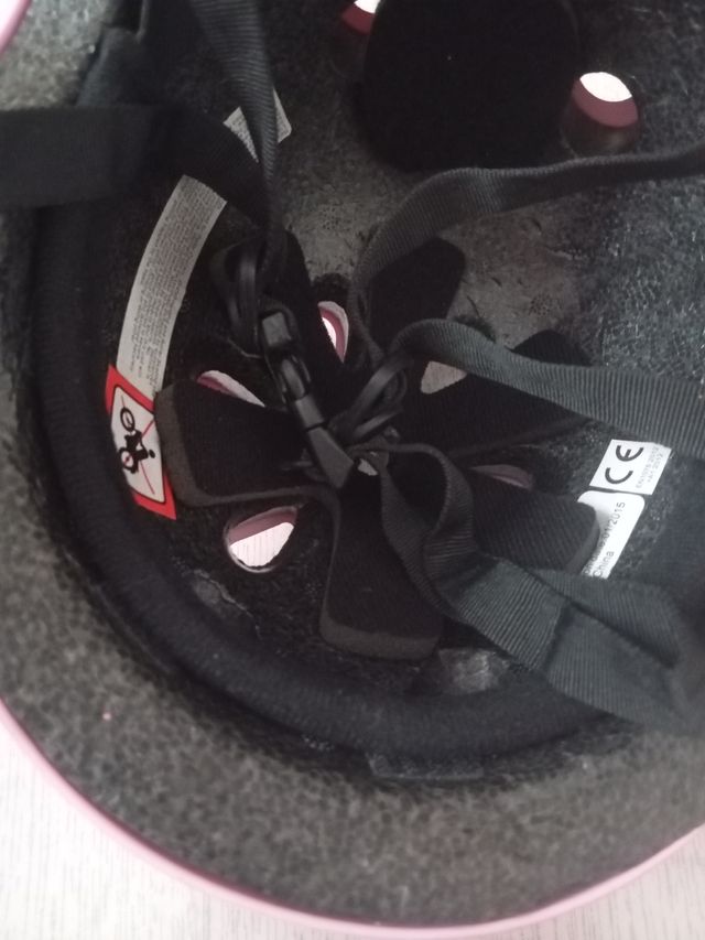 Casco bici niña rosa