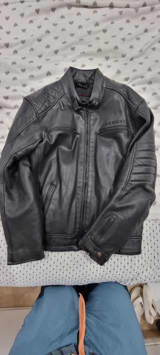Chaqueta piel Armour moto talla L