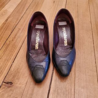 Zapatos de salón Mauricio, Azul Marino, talla 36