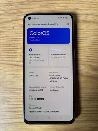 OPPO Find X3 Lite 128GB.(LEER DESCRIPCIÓN)
