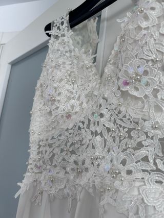 Vestido novia blanco - Talla M