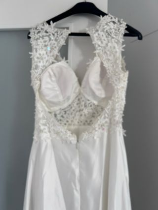 Vestido novia blanco - Talla M