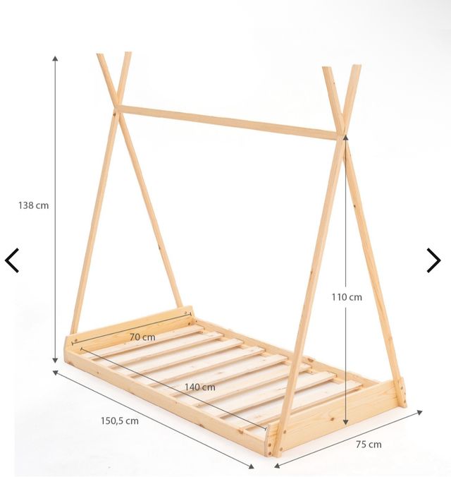 Cama cabaña infantil - 2 unidades Completas