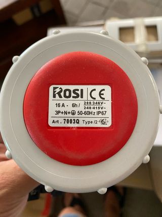 Presa industriale ROSICE 16A IP67