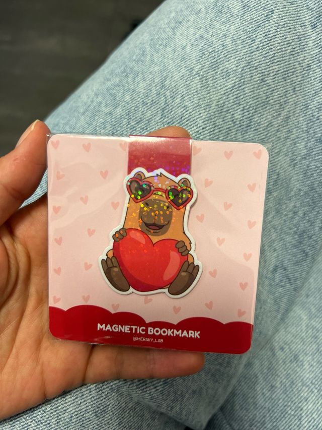 Segnalibro Capibara Magnetico cuore