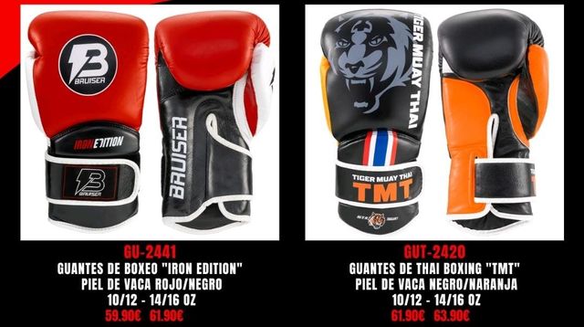 Guantes boxeo Bruiser y topking varios modelos