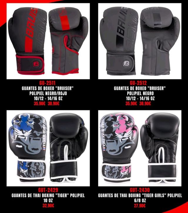 Guantes boxeo Bruiser y topking varios modelos