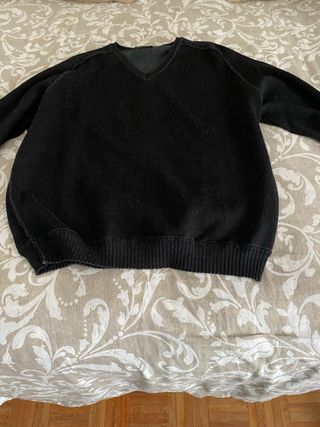 Jersey negro Genfins - 50% Merino