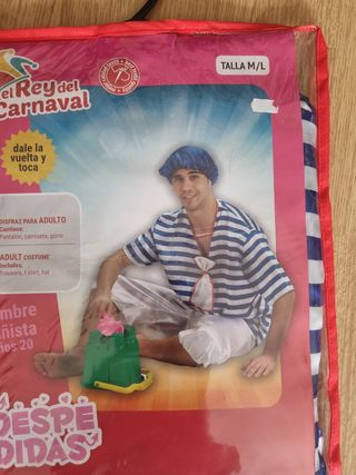 Disfraz bañista años 20 Talla L