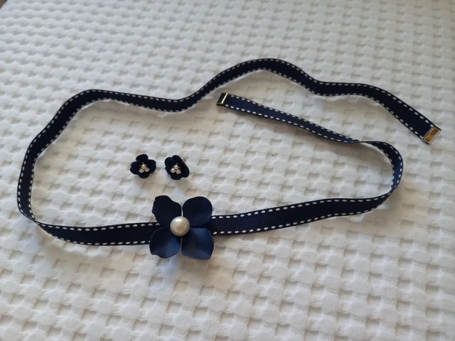 Pulsera y pendientes Adolfo Domínguez - Azul