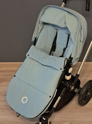 Saco Bugaboo invierno azul claro
