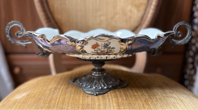 Frutero antiguo porcelana vintage