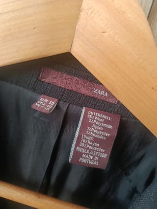 Traje Zara hombre negro