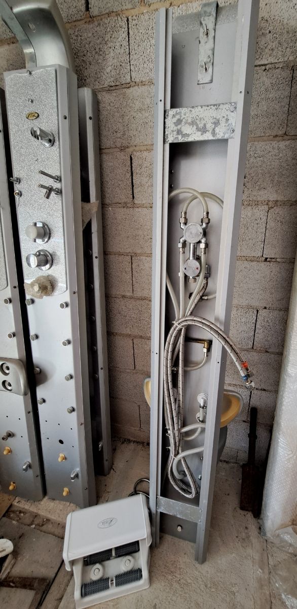 Columna ducha hidromasaje plata