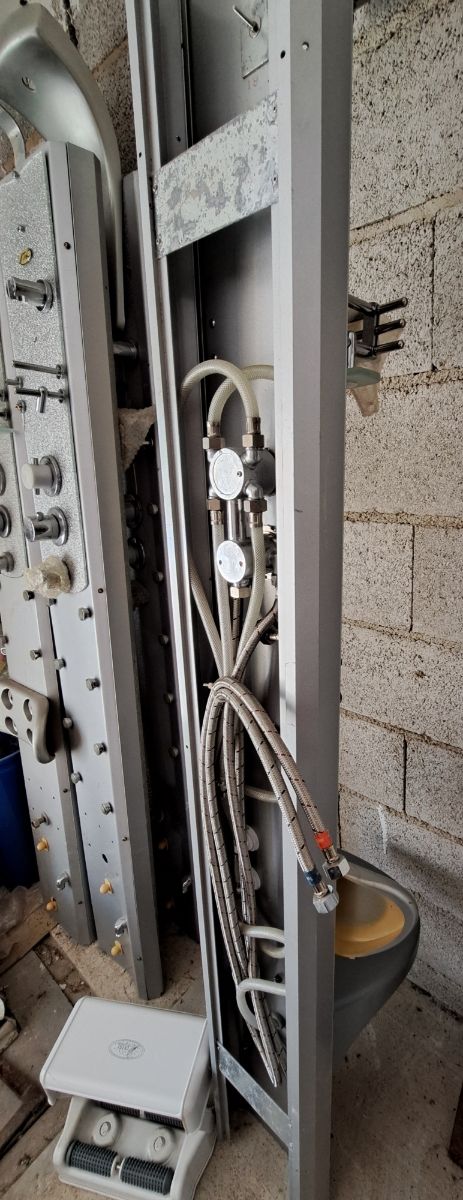 Columna ducha hidromasaje plata