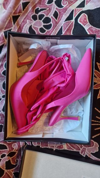 Scarpe tacco rosa - n.38