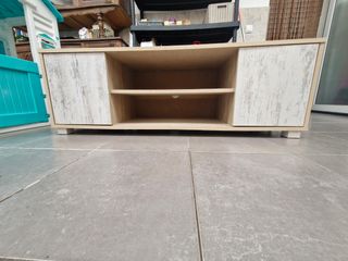 Móvel TV - Madeira Bege e Branca