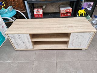 Móvel TV - Madeira Bege e Branca